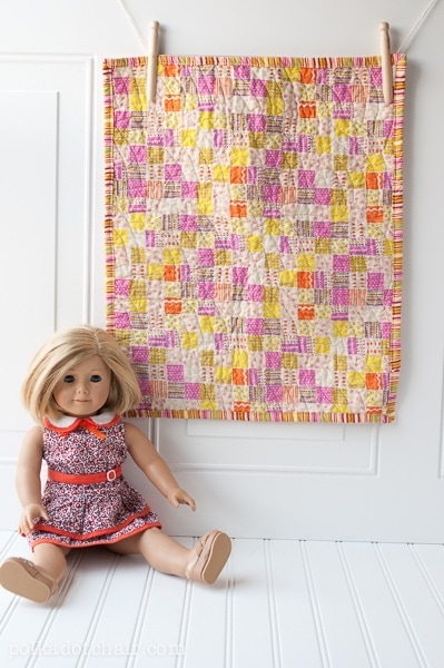 Easy Quilt For An American Girl Doll The Polka Dot Chair