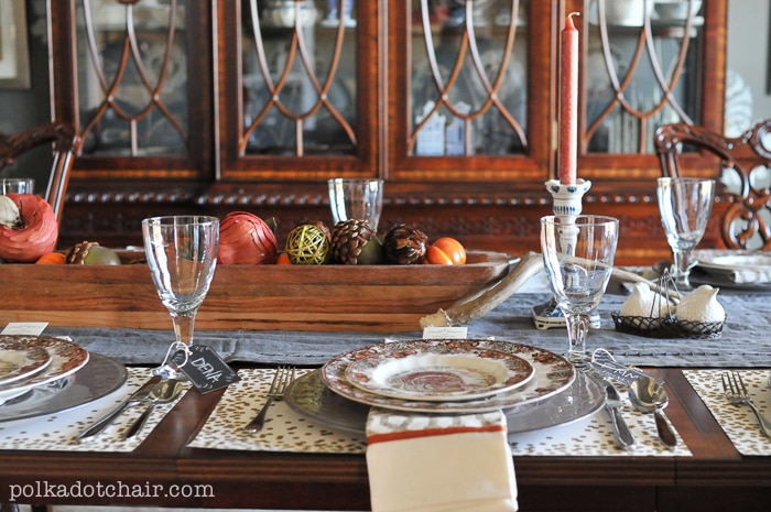 Thanksgiving Table Ideas, the Polka Dot Chair