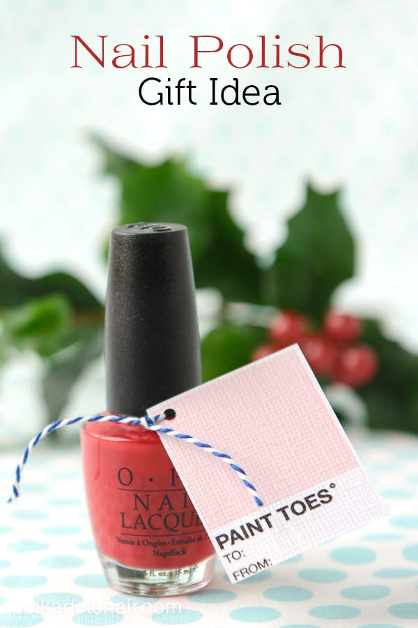 Nail Polish Christmas Gift Tags And Free Printable