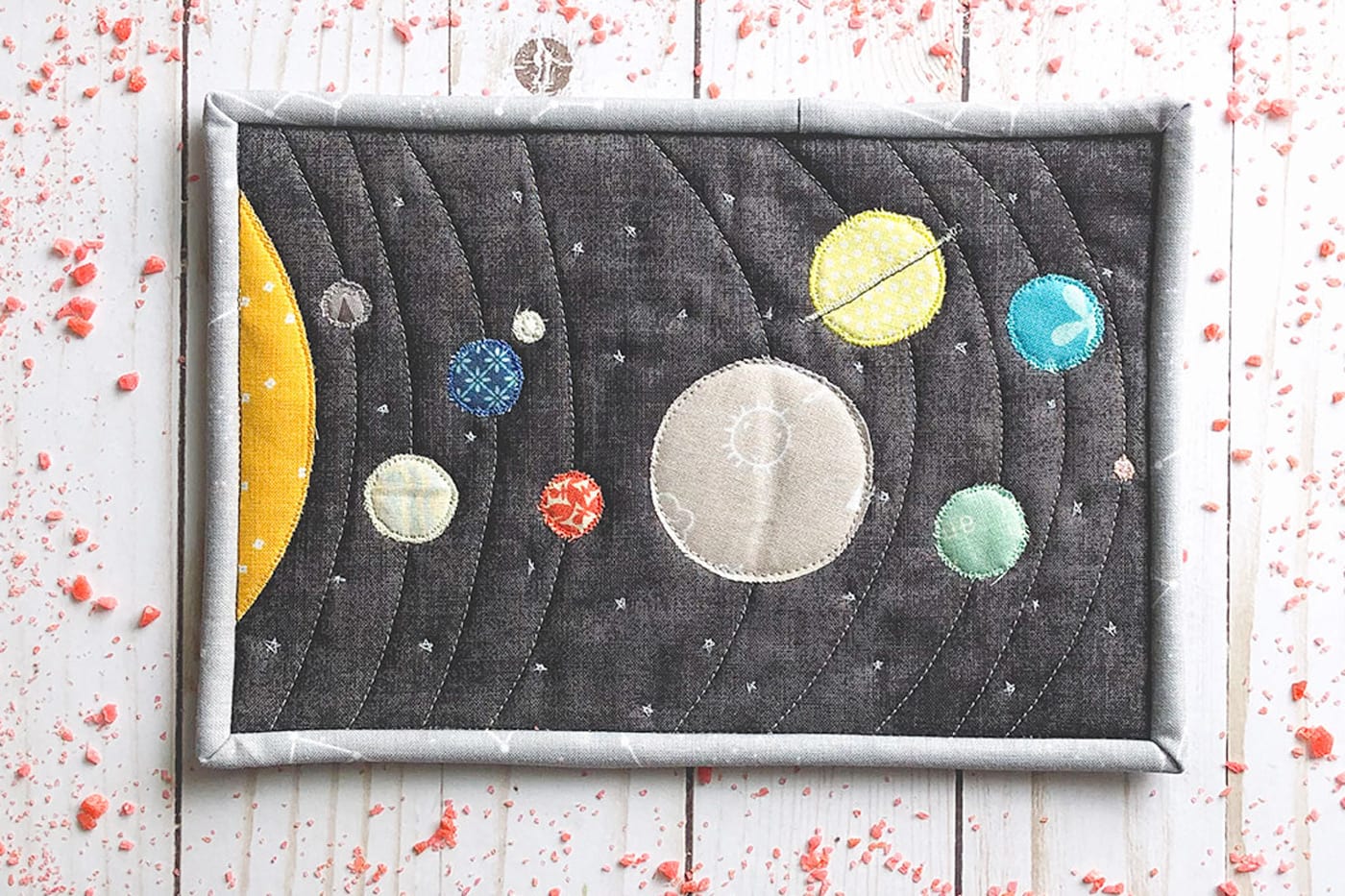 Solar System Mug Rug Pattern The Polka Dot Chair