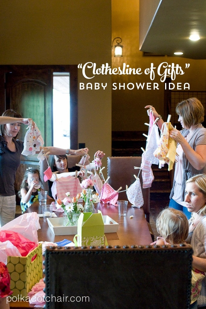baby shower clothesline ideas