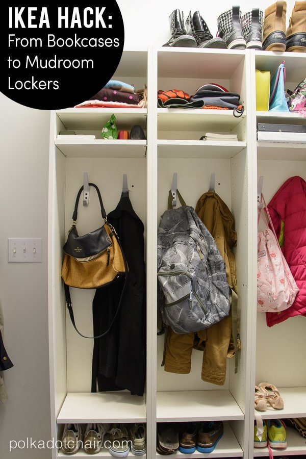 Ikea Hack Diy Mudroom Lockers From Ikea Bookcases The