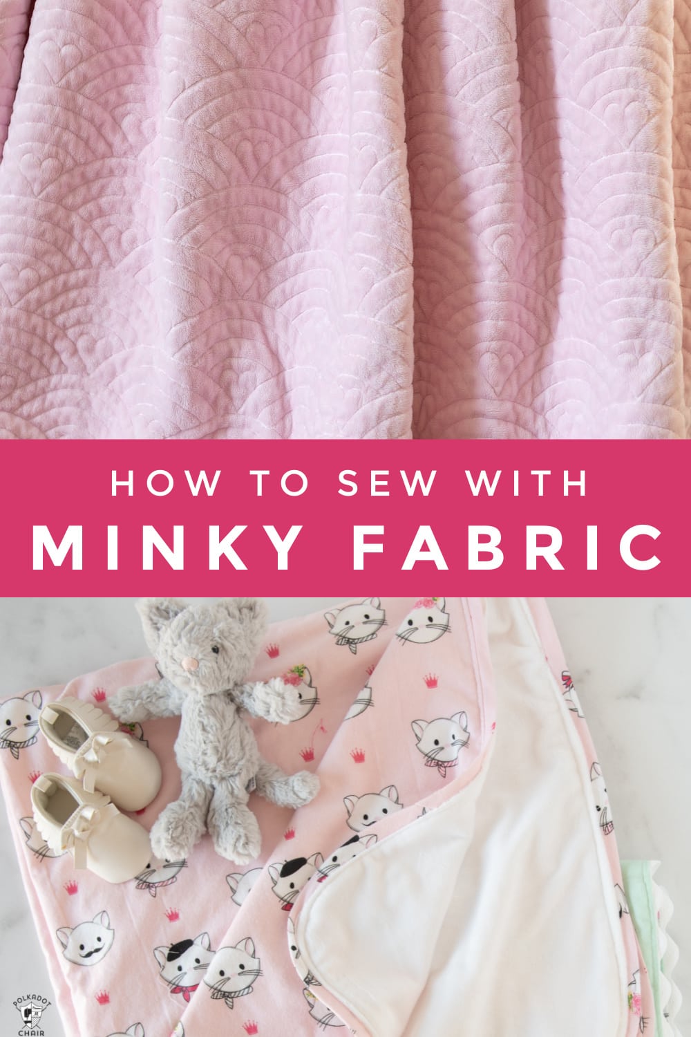 How To Sew Minky Fabric - My Clever Tips And Tricks ⋆ Hello Sewing