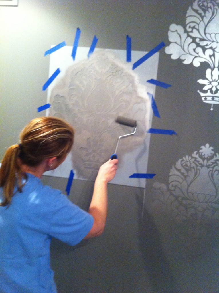 How to Stencil a Wall, Dining Room Project