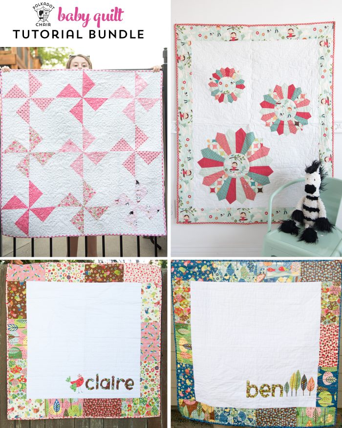 His Hers Personalized Baby Quilt Pattern The Polkadot Chair