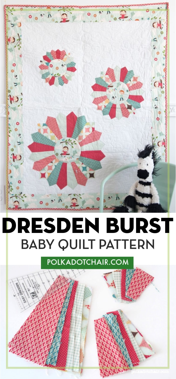 dresden-block-baby-quilt-tutorial-polka-dot-chair