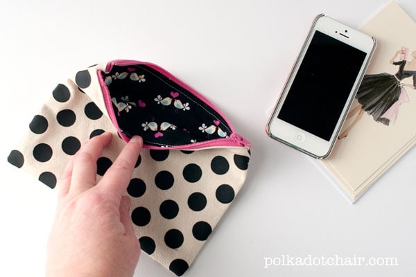 DIY Polka Dot Pouch from the Polka Dot Chair