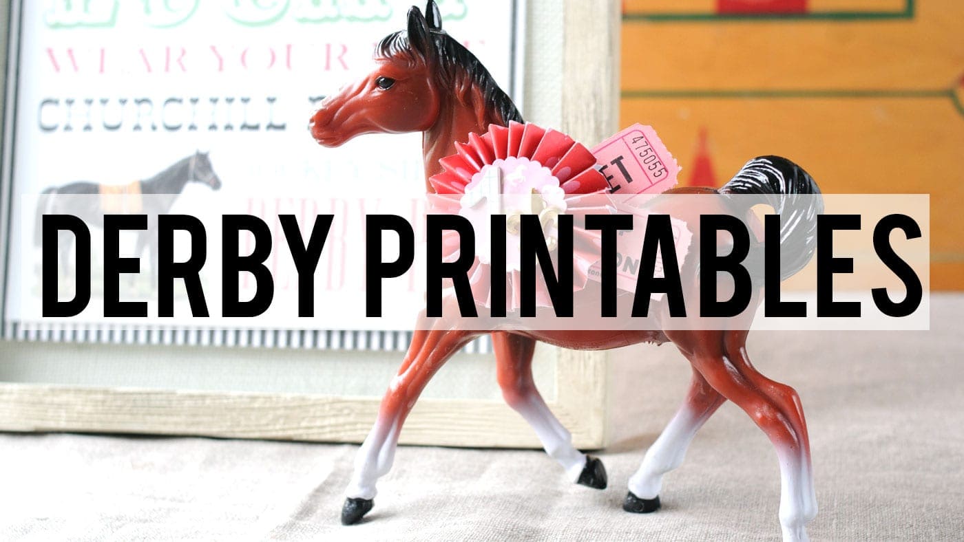 Kentucky Derby Printables The Polka Dot Chair