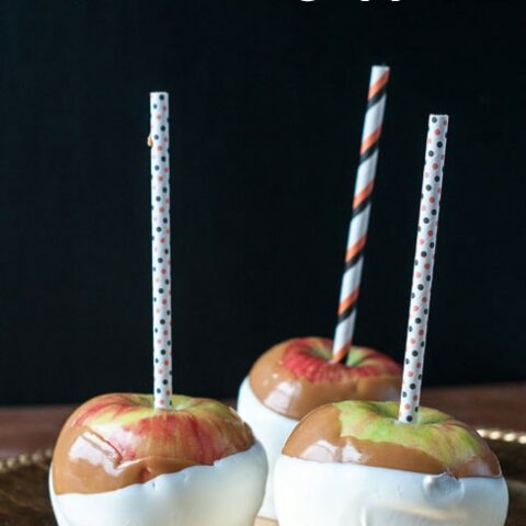 White Chocolate Caramel Apples - The Polka Dot Chair