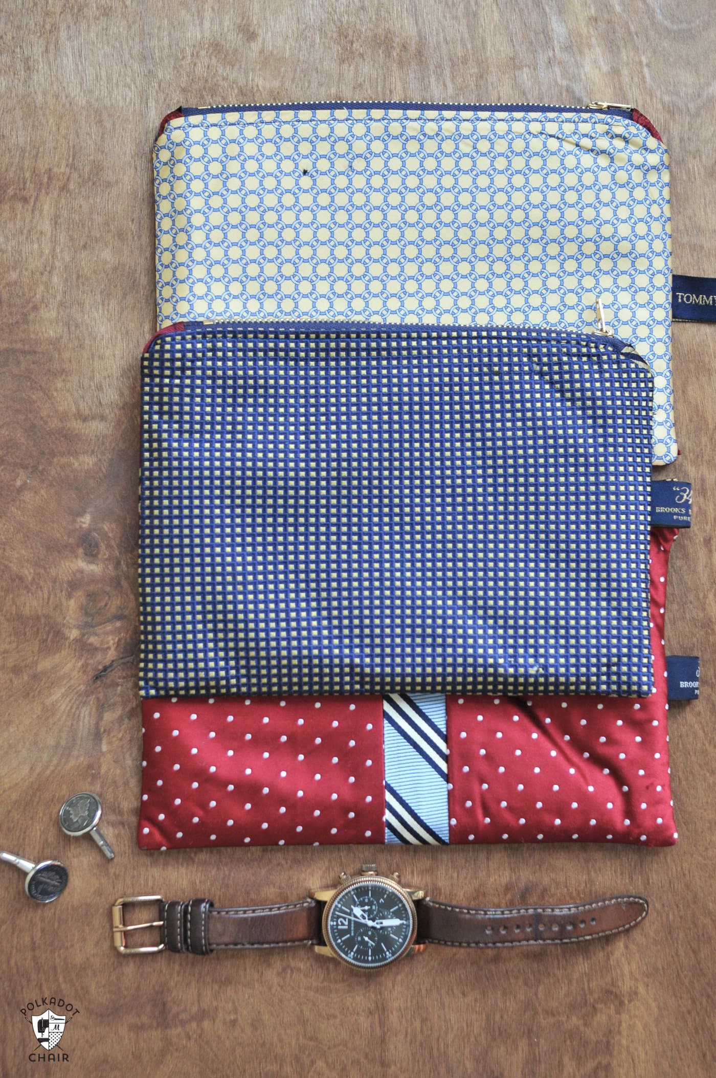 how-to-make-bags-from-old-ties-diy-gift-idea-for-men-polka-dot-chair