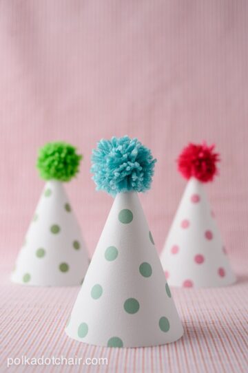 Free Printable Polka Dot Party Hats | Polka Dot Chair