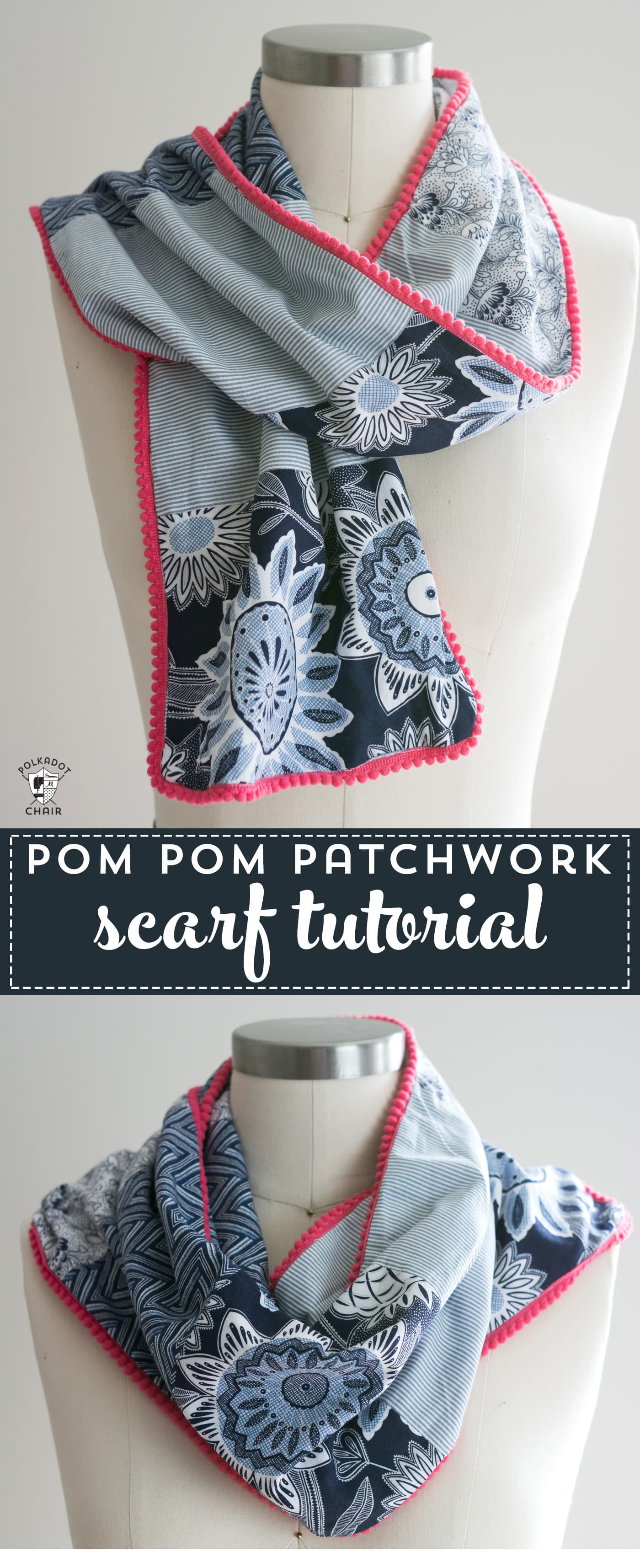 tutorial sewing websites Dot Scarf Patchwork the Polka Tutorial Chair Blog on