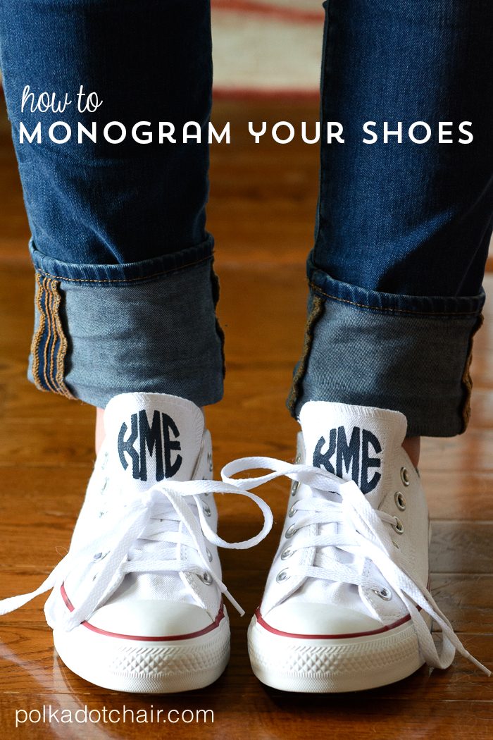 monogrammed white converse