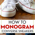 How to Monogram Converse with a Cricut Machine | Polka Dot Chair
