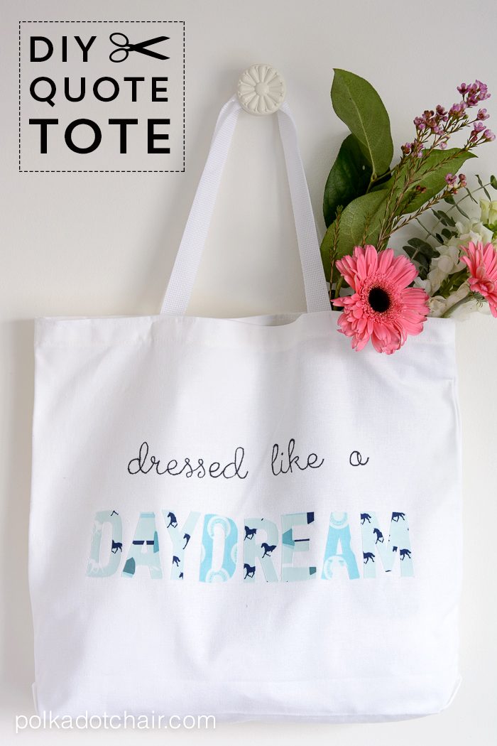 Dressed Like a Daydream, DIY Tote Bag