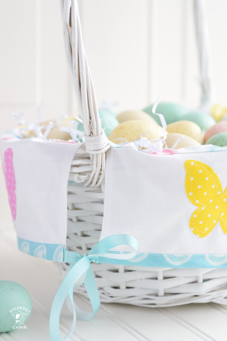 How to Make a Basket Liner for an Easter Basket | Polka Dot Chair