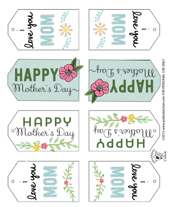 Mother's Day Mason Jar Gift Ideas & Free printable tags | Polka Dot Chair