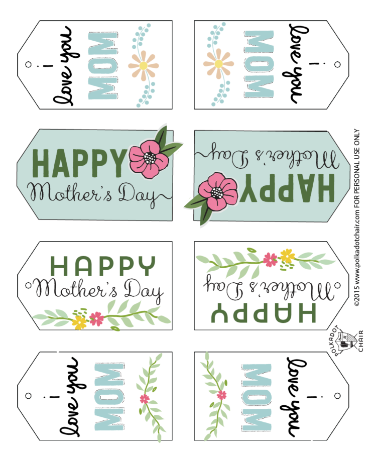 Mother's Day Mason Jar Gift Ideas & Free Printable Tags 