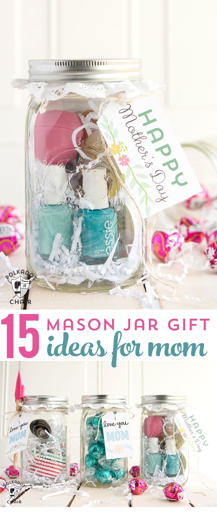 Last Minute Mother S Day Gift Ideas Cute Mason Jar Gifts   Spa Mason Jar Gift Ideas For Mom 