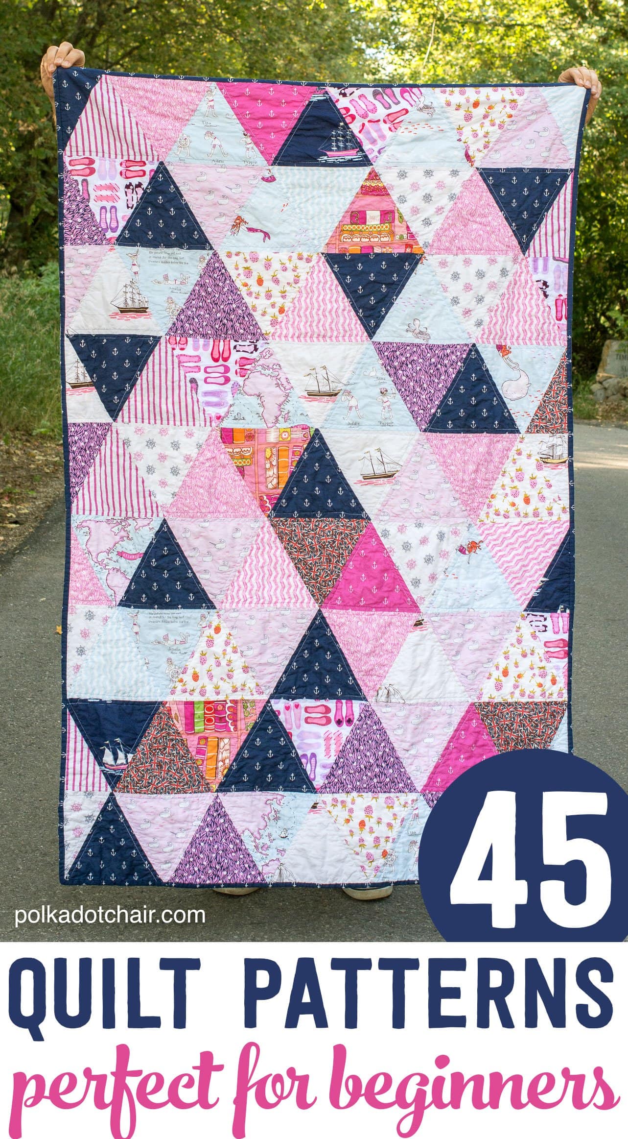 45 Easy Beginner Quilt Patterns And Free Tutorials Polka Dot Chair