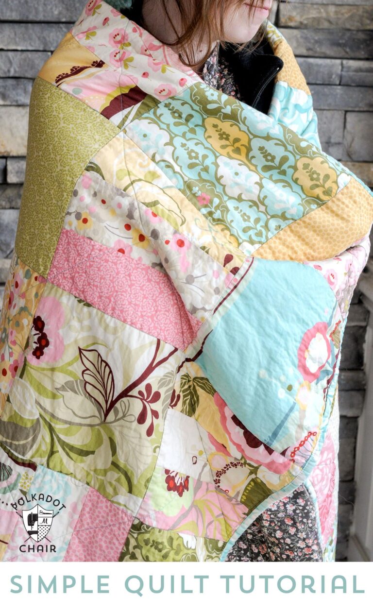 Snuggly Layer Cake Quilt Pattern | Polka Dot Chair