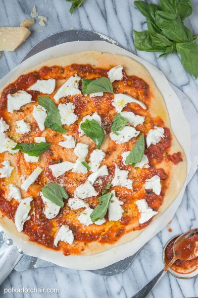 Recipe: Margherita Pizza with Arugula & Lemon Salad