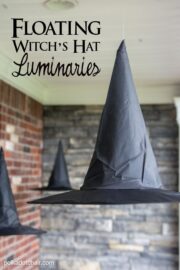 DIY Floating Witch Hat Luminaries | Polka Dot Chair
