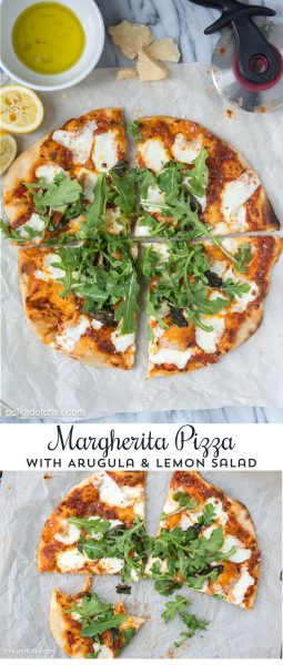 Recipe: Margherita Pizza with Arugula & Lemon Salad