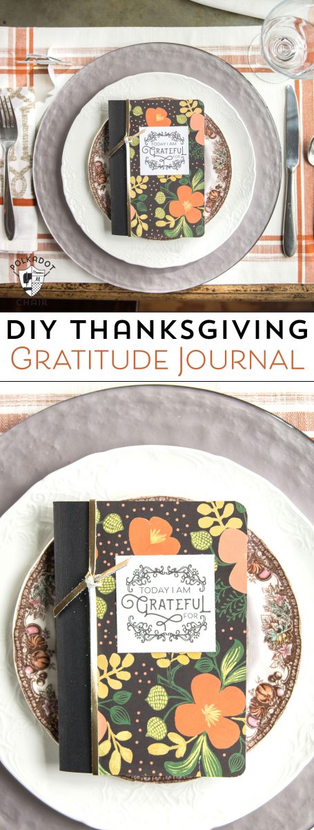 DIY Thanksgiving Gratitude Journal & Free Printable