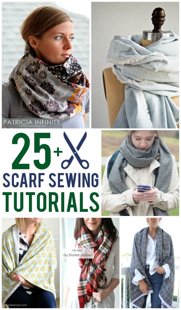 25+ Scarf Sewing Patterns & Tutorials