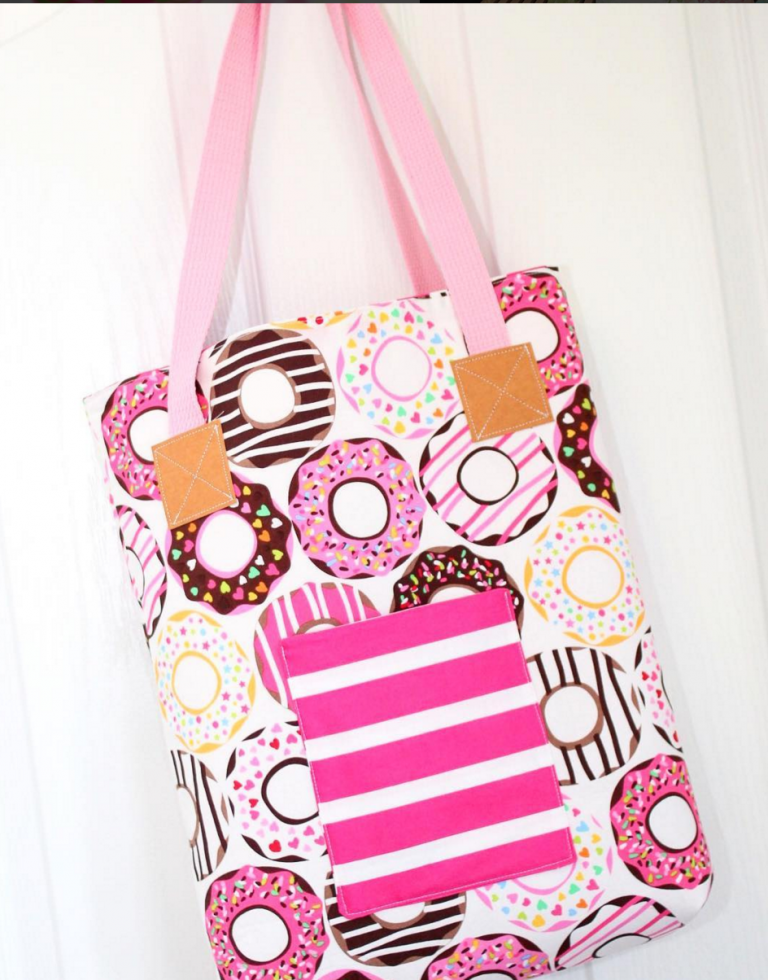 Beginner Tote Bag Pattern; The Derby Tote | Polka Dot Chair