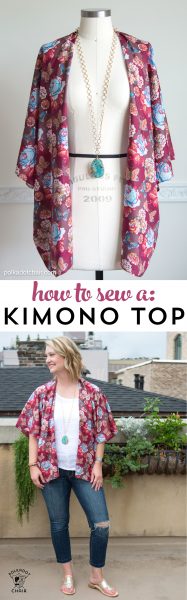 How to Sew a Kimono Top or Jacket - The Polka Dot Chair