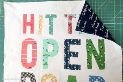 Free tutorial for a Hit the Open Road pillow, a fun DIY project for an RV or camper. Plus why our family loves to "Go RV'ing"