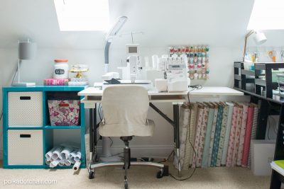 Room Makeover Reveal: Sewing Room Ideas - The Polka Dot Chair