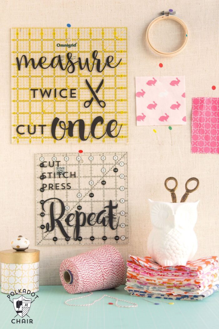 DIY Sewing Room Decor Ideas {and free Cricut Cut Files} - The ...