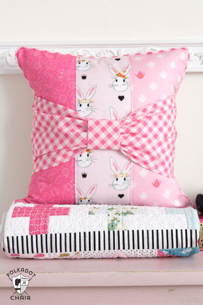 Bow Tie Pillow Sewing Pattern - The Polka Dot Chair