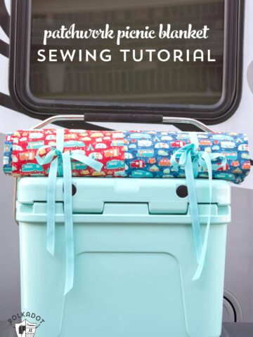 How to Sew a Drink Cozy - The Polka Dot Chair