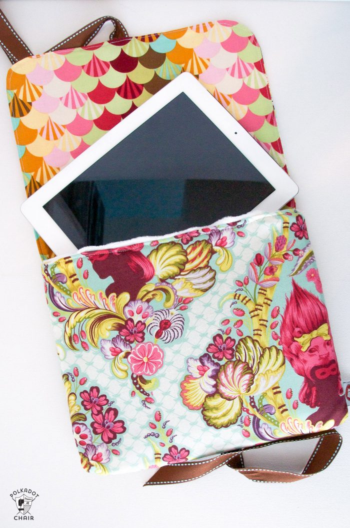 Free Padded iPad Case Sewing Pattern - The Polka Dot Chair