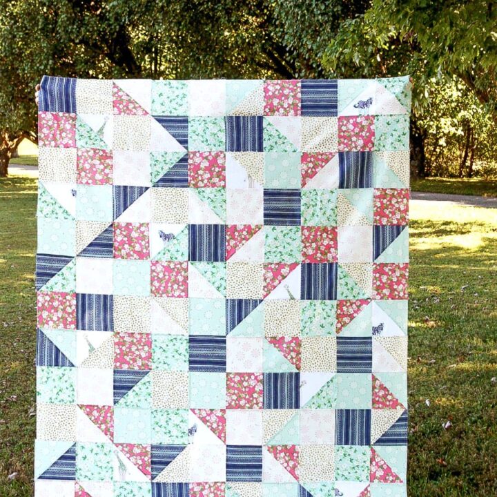 Saturday Afternoon Quilt with Safari Party Fabrics | The Polka Dot Chair