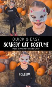 Easy Cat Costume Tutorial with No-Sew Tutu | Polka Dot Chair