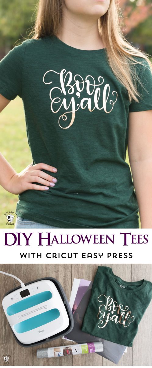 Cricut EasyPress Review & DIY Halloween T-Shirts - The Polka Dot Chair