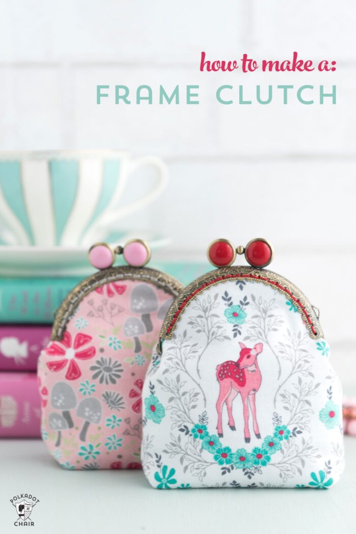 Self Drafted Clip Frame Purse! · How To Make A Clutch · Sewing on Cut Out +  Keep