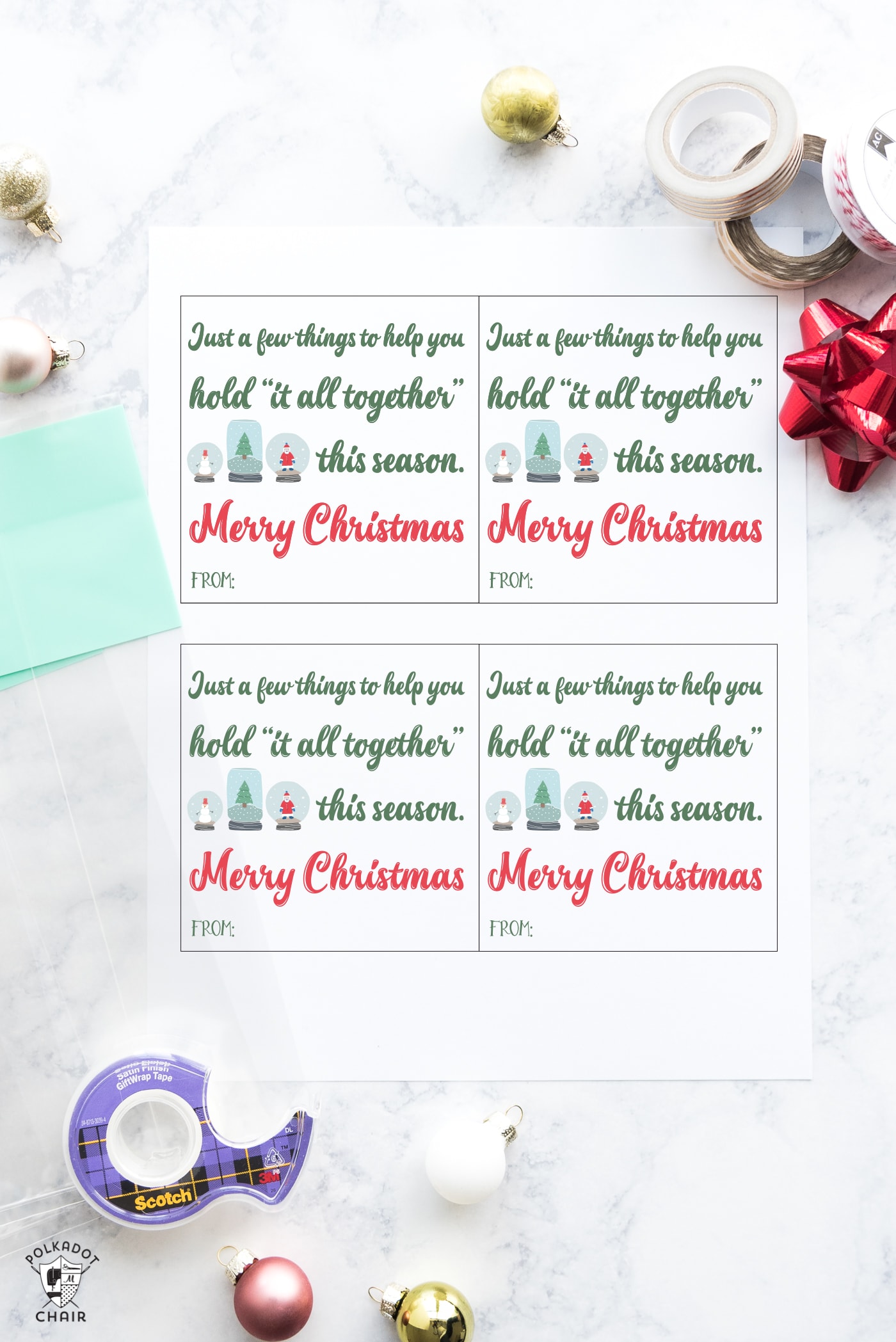 Last-Minute Free Printable Christmas Gift Tags
