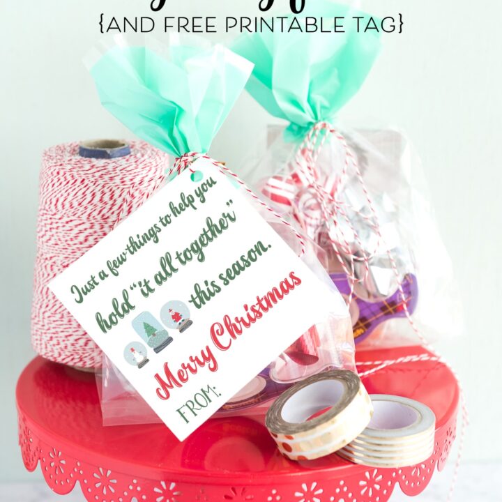 Poinsettia Christmas Neighbor Gift Ideas - The Polka Dot Chair