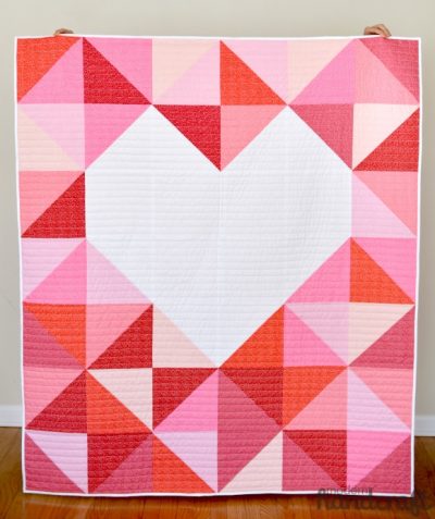 Big Love Heart Baby Quilt Pattern