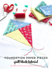 Beginner Foundation Paper Pieced Quilt Block Tutorial | Polka Dot Chair