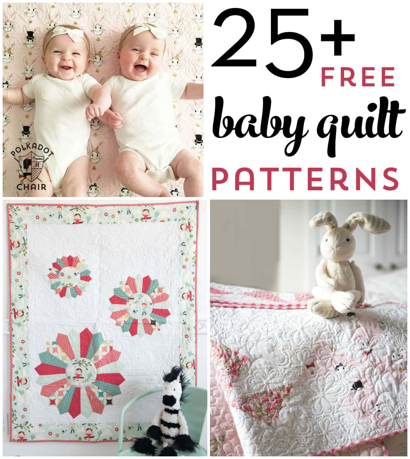 25 Free Baby Quilt Patterns Tutorials Polka Dot Chair