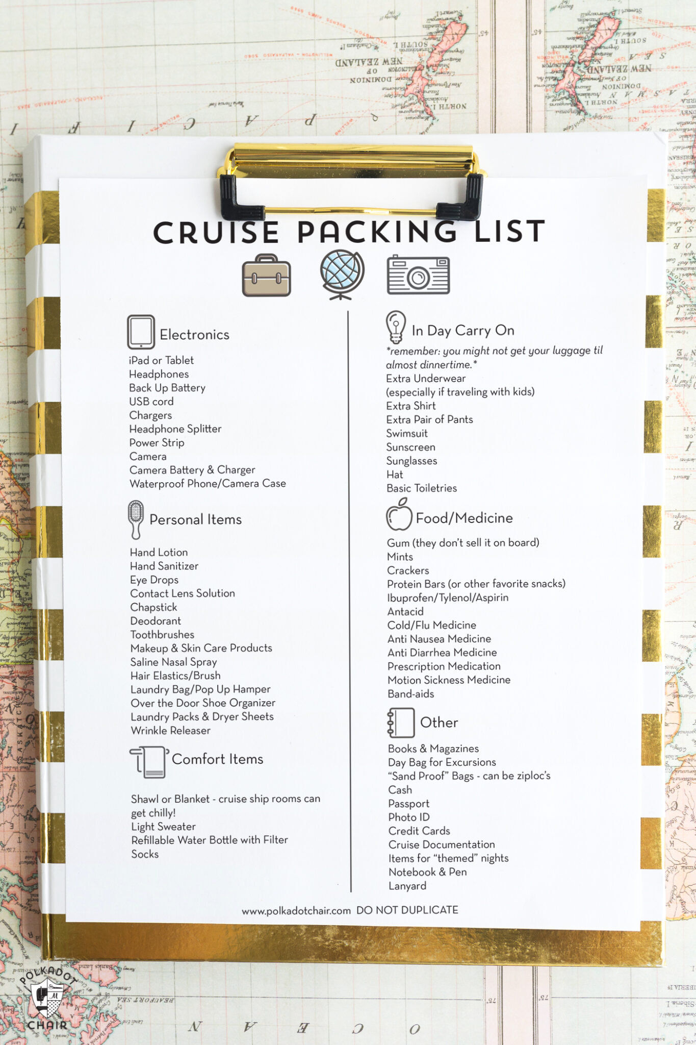 Free Cruise Packing List 2022