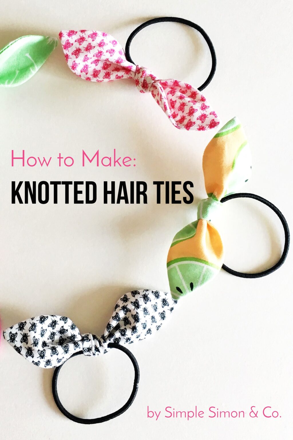 How to Make Knotted Hair Ties - The Polka Dot Chair