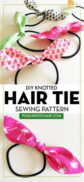 How to Make Knotted Hair Ties - The Polka Dot Chair